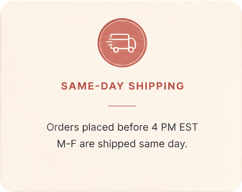 Same-day shipping